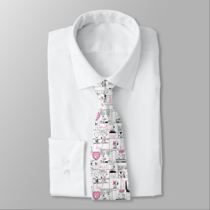 Peanuts   Valentine Heart Love Pattern Tie
