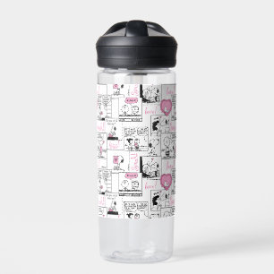 Peanuts   Valentine Heart Love Pattern Water Bottle