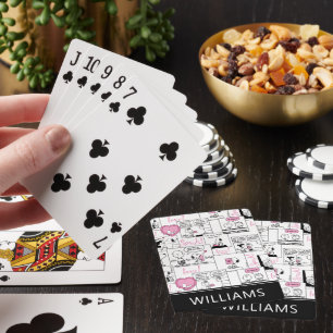 Peanuts Valentine Heart Pattern Playing Cards