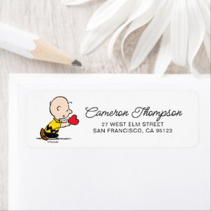 Peanuts   Valentine's Day Charlie Brown Red Heart