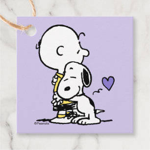 Peanuts   Valentine's Day   Charlie Brown & Snoopy Favour Tags