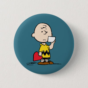 Peanuts Valentine's Day Charlie Brown Valentine 6 Cm Round Badge