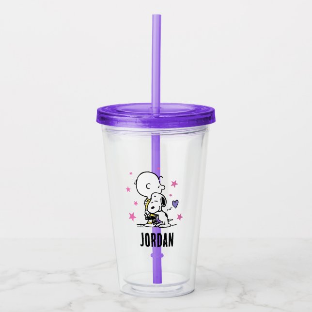 Peanuts | Valentine's Day | Friends For Life Acrylic Tumbler (Front)