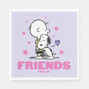 Peanuts   Valentine's Day   Friends For Life Napkin