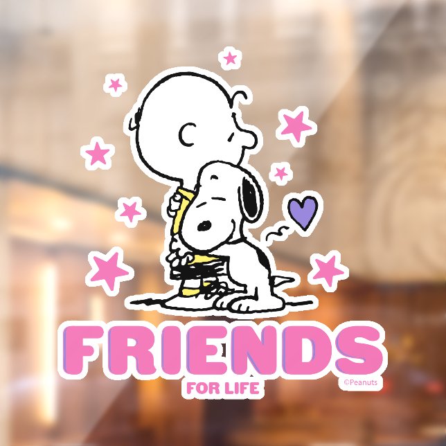 Peanuts | Valentine's Day | Friends For Life Window Cling (Sheet 2)