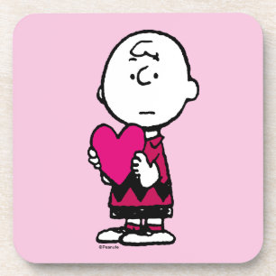 Peanuts   Valentine's Day   Heart Charlie Brown Coaster