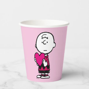Peanuts   Valentine's Day   Heart Charlie Brown Paper Cups