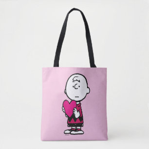 Peanuts Valentine's Day Heart Charlie Brown Tote Bag