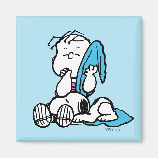 Peanuts | Valentine's Day | Linus & Snoopy Magnet (Front)