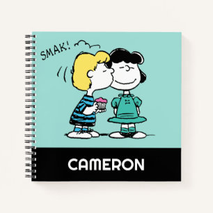 Peanuts   Valentine's Day   Lucy & Schroeder Kiss Notebook