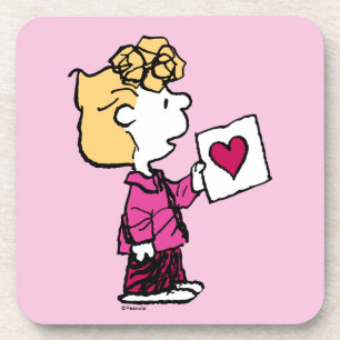 Peanuts   Valentine's Day   Sally Valentine Card Coaster