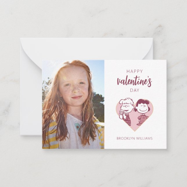 Peanuts | Valentine's Day | Schroeder & Lucy Card (Front)