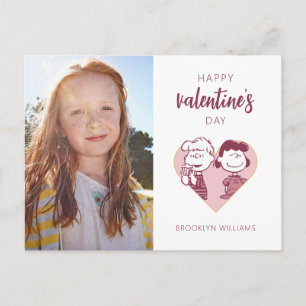 Peanuts   Valentine's Day   Schroeder & Lucy Postcard