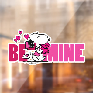 Peanuts   Valentine's Day   Snoopy Be Mine Window Cling