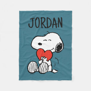 Peanuts   Valentine's Day   Snoopy Heart Fleece Blanket
