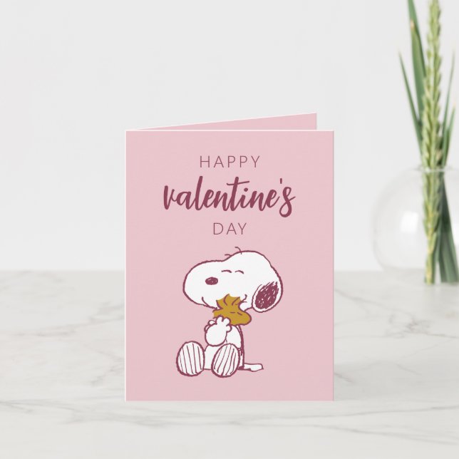 Peanuts | Valentine's Day | Snoopy Heart Hug Card (Front)