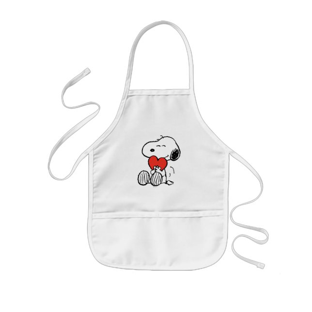Peanuts | Valentine's Day | Snoopy Heart Hug Kids Apron (Front)