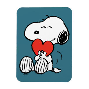 Peanuts   Valentine's Day   Snoopy Heart Hug Magnet