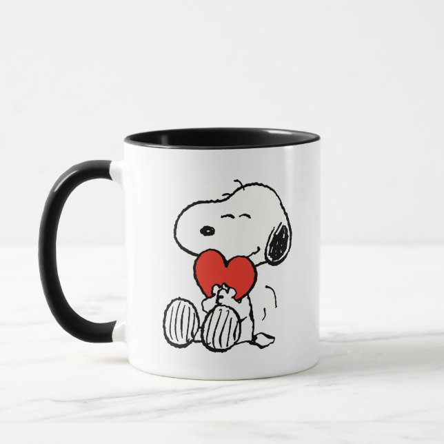 Peanuts | Valentine's Day | Snoopy Heart Hug Mug (Left)