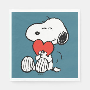 Peanuts   Valentine's Day   Snoopy Heart Hug Napkin