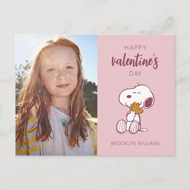 Peanuts | Valentine's Day | Snoopy Heart Hug Postcard (Front)