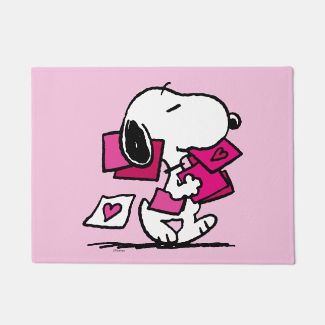 Peanuts | Valentine's Day | Snoopy With Valentines Doormat (Front)