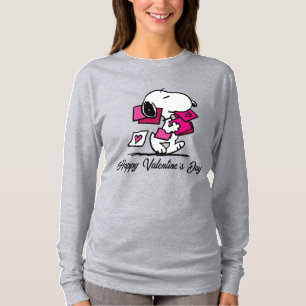Peanuts Valentine's Day Snoopy With Valentines T-Shirt