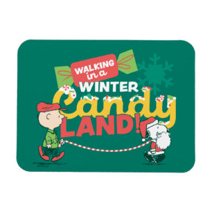 Peanuts   Walking In A Winter Candy Land! Magnet