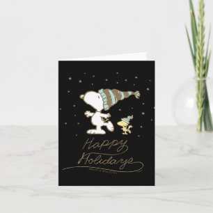 Peanuts Winter Skating T Shirt  Card