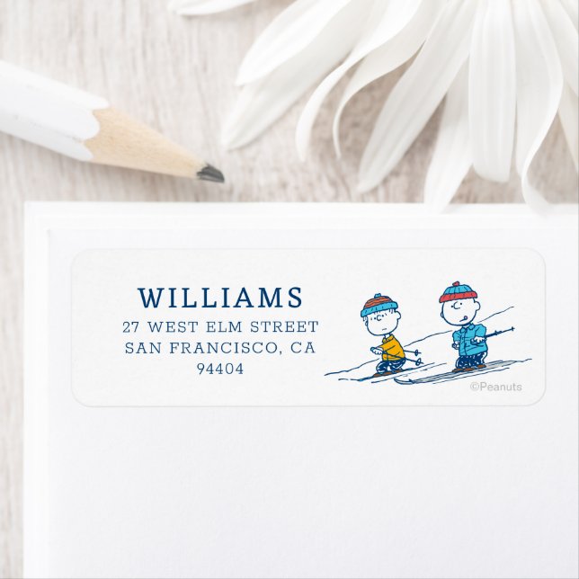 Peanuts | Winter Skiing the Slopes Pattern (Insitu)