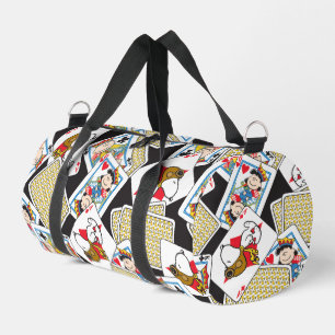 Peanuts Winter Skiing the Slopes Pattern Duffle Bag