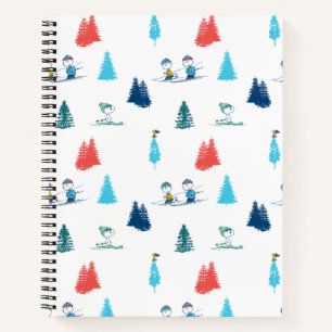 Peanuts   Winter Skiing the Slopes Pattern Notebook