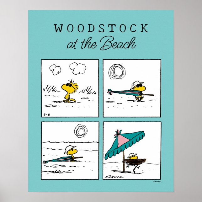 Peanuts | Woodstock at the Beach Poster (Front)