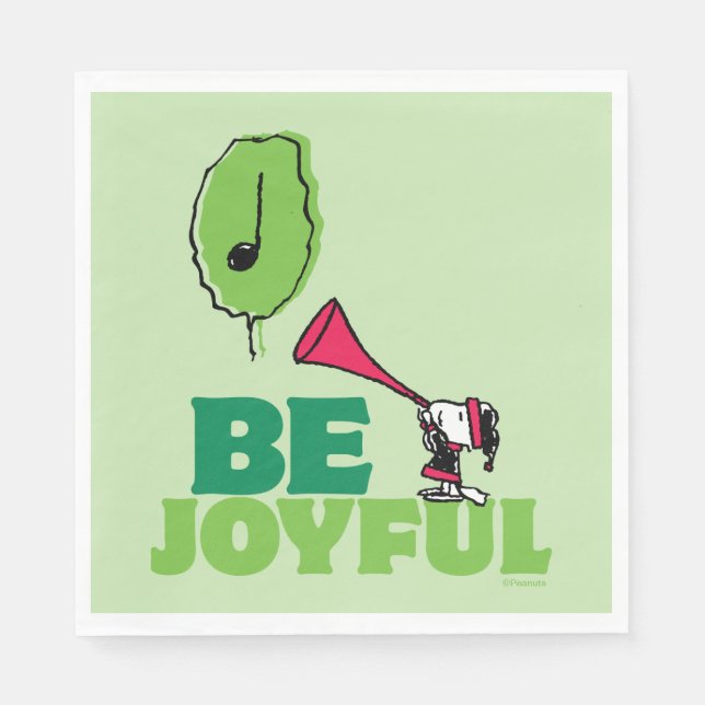 Peanuts | Woodstock Be Joyful Napkin (Front)