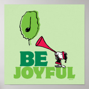 Peanuts   Woodstock Be Joyful Poster