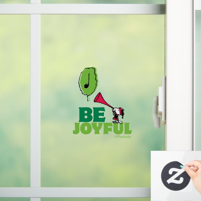 Peanuts | Woodstock Be Joyful Window Cling (Home)