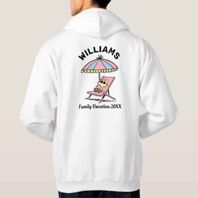 Peanuts | Woodstock Beach Family Vacation Hoodie (Back)