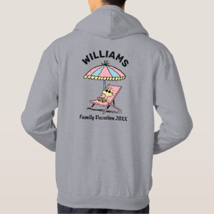 Peanuts   Woodstock Beach Family Vacation Hoodie