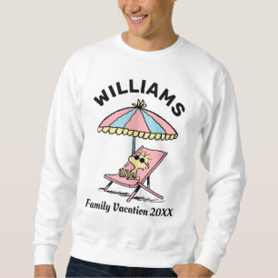 Peanuts   Woodstock Beach Family Vacation Sweatshirt