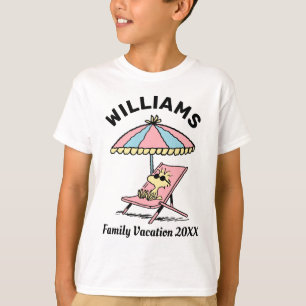 Peanuts Woodstock Beach Family Vacation T-Shirt
