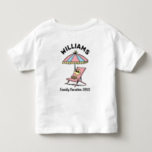 Peanuts Woodstock Beach Family Vacation Toddler T-Shirt