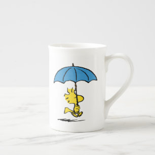 Peanuts   Woodstock Blue Umbrella Bone China Mug