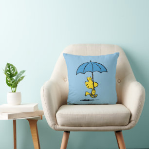 Peanuts Woodstock Blue Umbrella Cushion
