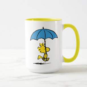 Peanuts   Woodstock Blue Umbrella Mug