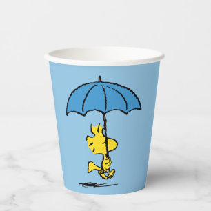 Peanuts   Woodstock Blue Umbrella Paper Cups