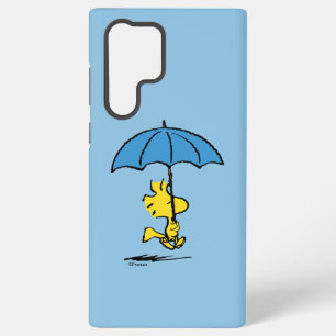 Peanuts   Woodstock Blue Umbrella Samsung Galaxy Case