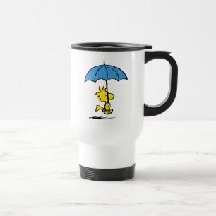 Peanuts   Woodstock Blue Umbrella Travel Mug
