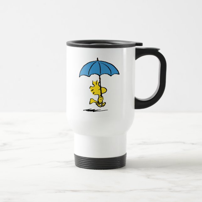Peanuts | Woodstock Blue Umbrella Travel Mug (Right)