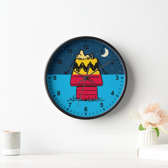 Peanuts | Woodstock Camping Half & Half Clock (Home)