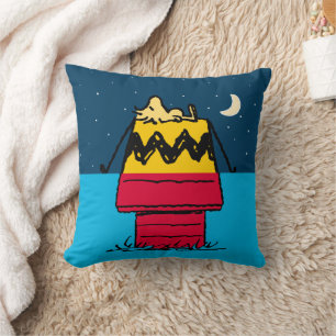 Peanuts Woodstock Camping Half & Half Cushion
